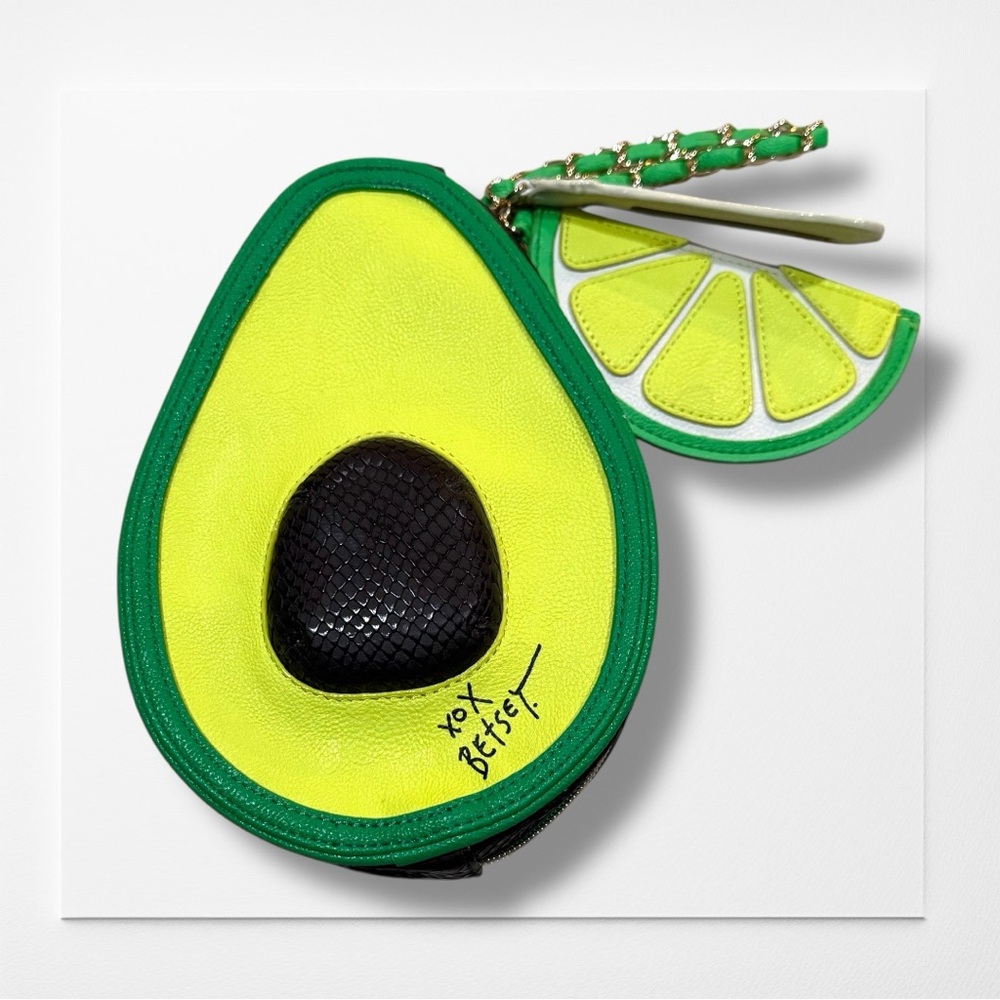 BETSEY JOHNSON Holy Guacamole Avocado, Lime, & Salt Wristlet